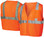 Pyramex Class 2 Self Extinguishing Mesh Hi-Vis Orange Safety Vests w/ Silver Stripes