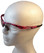 ERB Annie Safety Glasses with Pink Camo Design and Clear Lens ~ Right Side View