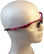 ERB Annie Safety Glasses with Pink Camo Design and Clear Lens ~ Left Side View