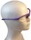 ERB Ella Safety Glasses with Purple Frame and Clear Lens ~ Right Side View