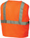 Pyramex Class 2 Hi-Vis Mesh Lime Safety Vests w/ Silver Stripes ~ Back View