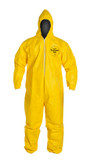 Tyvek QC Coveralls, Serged Seams, with Hood, Elastic Wrists and Ankles (12 per case) ~ Size Large