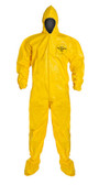 Tyvek QC Coveralls, Sewn and Bound Seams with Hood, Boots and Elastic Wrists (12 per case) ~ Size XL