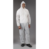 Polypropylene Coveralls w/ Hood, Elastic Wrists, Ankles   pic 2