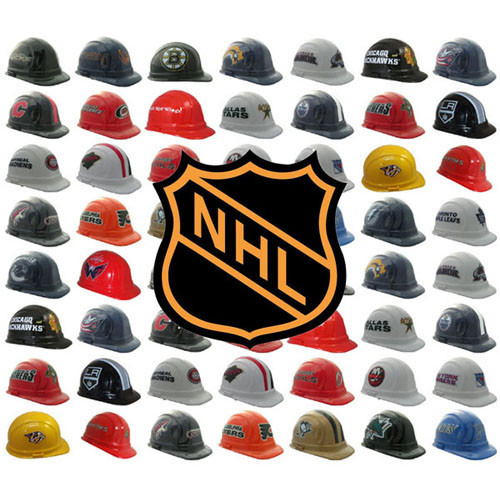 All NHL Hocket Team Hard Hats with with 