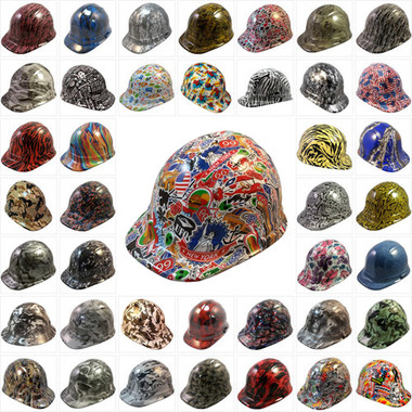 Hydro Dipped Hard Hats Cap Style Design