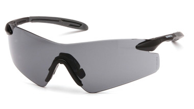 Pyramex Intrepid II Safety Glasses ~ Smoke Lens oblique view