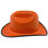 Outlaw Cowboy Hardhat with Ratchet Suspension Orange with Optional Edge
Right Side View