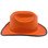 Outlaw Cowboy Hardhat with Ratchet Suspension Orange with Optional Edge
Left Side View