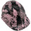 Tattoo Light Pink Cap Style Hydro Dipped Hard Hats right oblique