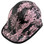 Tattoo Light Pink Cap Style Hydro Dipped Hard Hats with edge left oblique