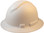 Pyramex Ridgeline Full Brim Style Hard Hat with White Graphite Pattern- Oblique View
