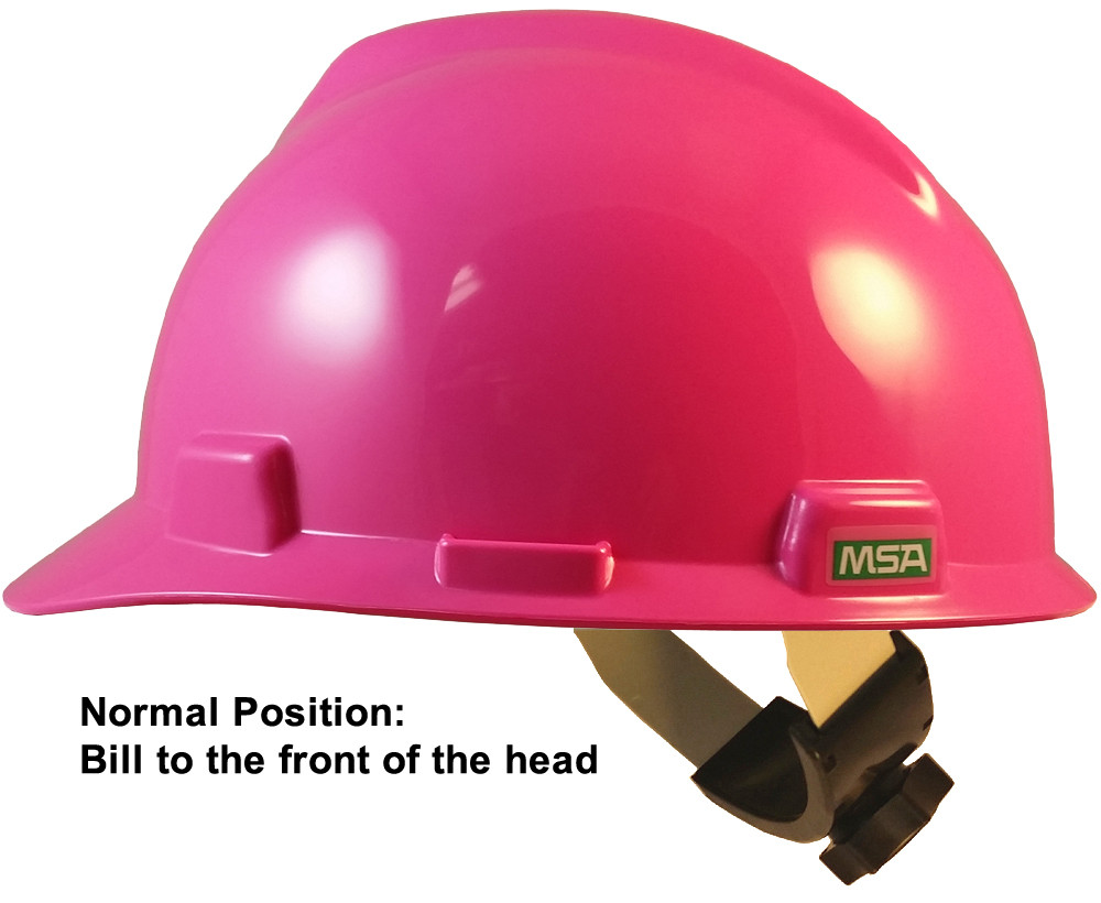 pink safety hard hat