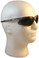 Jackson Nemesis SILVER Frame Safety Glasses with Fog Free Smoke ~ Right Side View