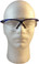 Jackson Nemesis Metallic Blue Frame Safety Glasses with Fog Free Clear Lens ~ Front View