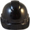 Pyramex Ridgeline Cap Style Hard Hat Shiny Black Graphite Pattern - Front View