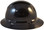 Pyramex Ridgeline Full Brim Hard Hat Shiny Black Graphite Pattern - Left Side View