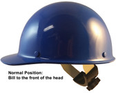 Skullgard Cap Style With Swing Suspension Blue - Swing Suspension in Normal Position