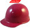 MSA Skullgard  (LARGE SHELL) Cap Style Hard Hats with Ratchet Suspension - Raspberry  Color - Oblique View