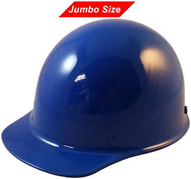 MSA Skullgard  (LARGE SHELL) Cap Style Hard Hats with Ratchet Suspension - Blue  - Oblique View