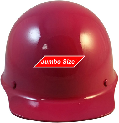 MSA Skullgard  (LARGE SHELL) Cap Style Hard Hats with STAZ ON Suspension - Raspberry  Color - Front View