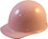 MSA Skullgard  (LARGE SHELL) Cap Style Hard Hats with STAZ ON Suspension - Light Pink 
 - Oblique View