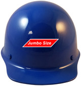 MSA Skullgard  (LARGE SHELL) Cap Style Hard Hats with STAZ ON Suspension - Blue  - Front View