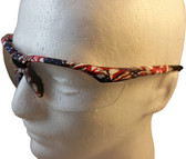 Gateway Old Glory Camo Patriotic Safety Glasses with Clear Lens - Close Up Detail