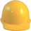 Skullgard Cap Style With Ratchet Suspension Yellow - Front View