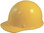 MSA Skullgard Cap Style With STAZ ON Suspension Yellow - Oblique View