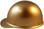 Skullgard Cap Style With Ratchet Suspension Gold - Left Side View