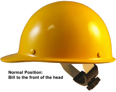 Skullgard Cap Style With Swing Suspension Yellow - Swing Suspension in Normal Position