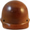 MSA Skullgard Cap Style With STAZ ON Suspension - Natural Tan - Front View