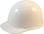 MSA Skullgard Cap Style With STAZ ON Suspension - White - Oblique View