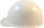 MSA Skullgard Cap Style With STAZ ON Suspension - White - Left Side View