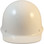 MSA Skullgard Cap Style With STAZ ON Suspension - White - Front View