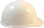 MSA Skullgard Cap Style With STAZ ON Suspension - White - Right Side View