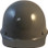 MSA Skullgard Cap Style Hard Hats - Staz On Suspensions - Gray - Front View