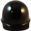 MSA Skullgard Cap Style Hard Hats - Ratchet Suspensions - Black - Front View