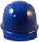 MSA Skullgard Cap Style Hard Hats - Ratchet Suspensions - Blue - Front View