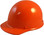 MSA Skullgard Cap Style Hard Hats - Ratchet Suspensions - Orange - Oblique View
