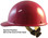 Skullgard Cap Style Hard Hats With Swing Suspension Raspberry 