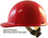 Skullgard Cap Style Hard Hats With Swing Suspension Red 