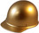 MSA Skullgard (LARGE SHELL) Cap Style Hard Hats with STAZ ON Suspension - Gold - Oblique View