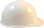 MSA Skullgard (LARGE SHELL) Cap Style Hard Hats with STAZ ON Suspension - White - Right Side View