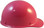 MSA Skullgard (LARGE SHELL) Cap Style Hard Hats with STAZ ON Suspension - Hot Pink - Right Side View