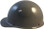MSA Skullgard (LARGE SHELL) Cap Style Hard Hats with Ratchet Suspension - Gray - Left Side View 

