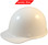 MSA Skullgard (LARGE SHELL) Cap Style Hard Hats with Ratchet Suspension - White - Oblique View
