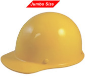 MSA Skullgard (LARGE SHELL) Cap Style Hard Hats with Ratchet Suspension - Yellow  - Oblique View
