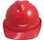 MSA Advance Red Vented Hard Hats with Staz On Suspensions Front